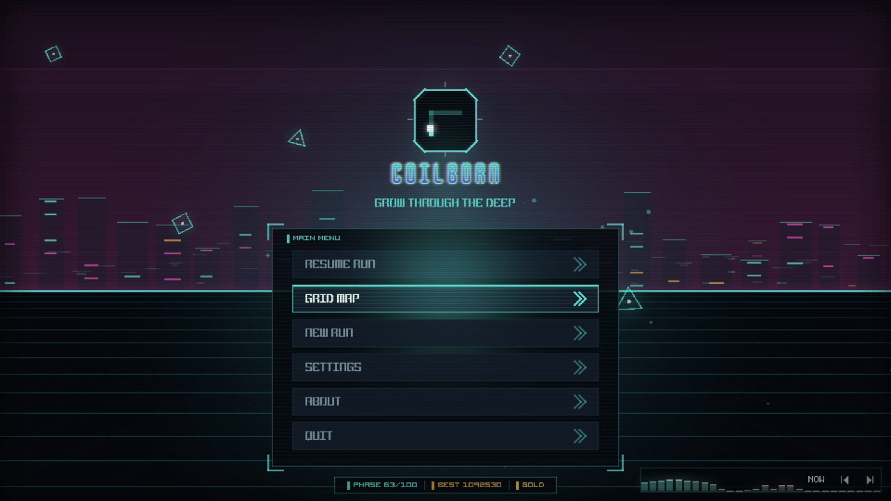 The main menu