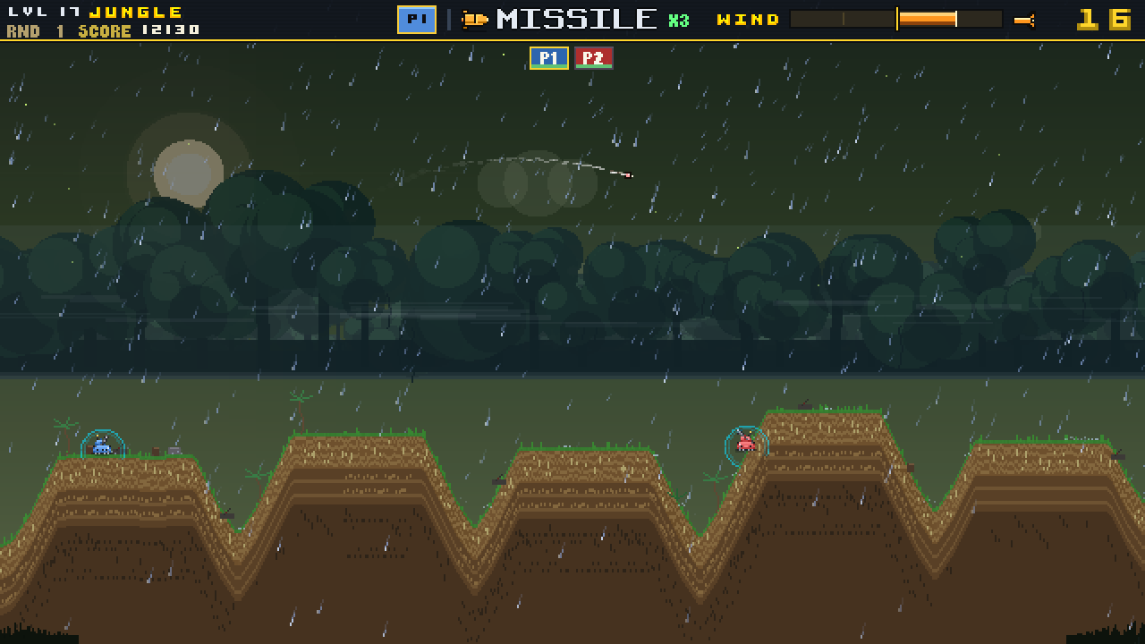 TerraShell Fracture — Rain battlefield